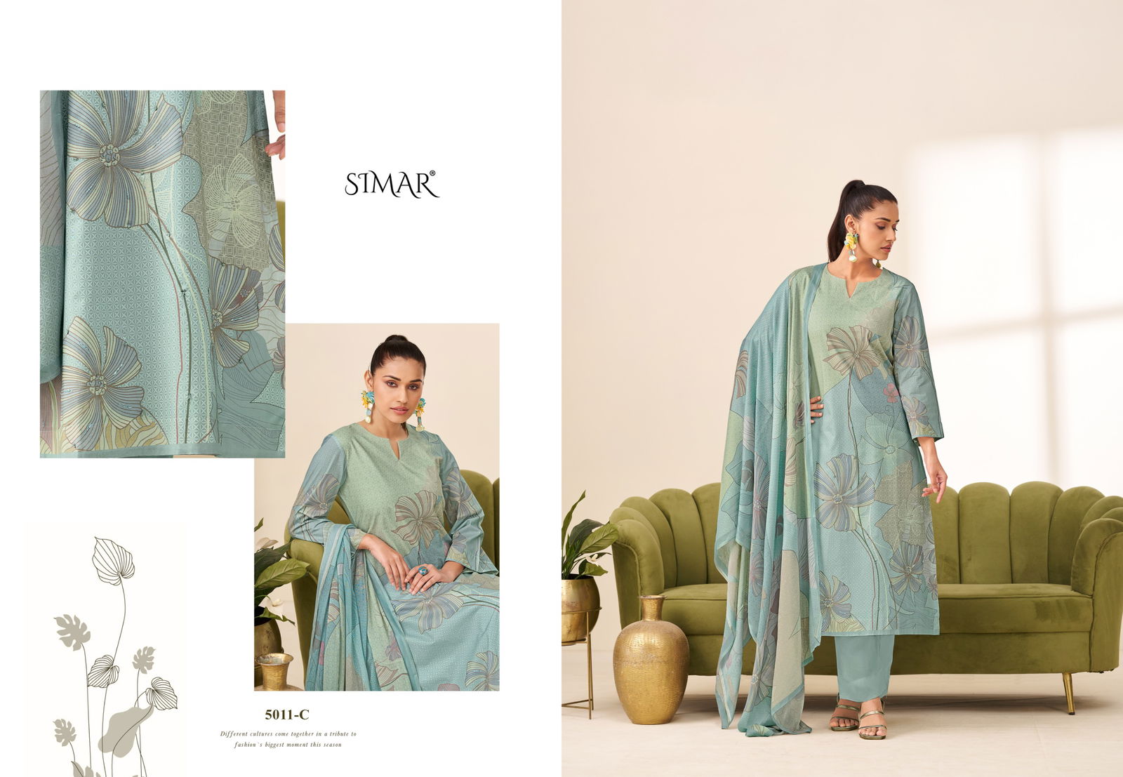 Sunidhi Prime By Glossy Lawn Cotton Printed Dress Material Online Wholesale